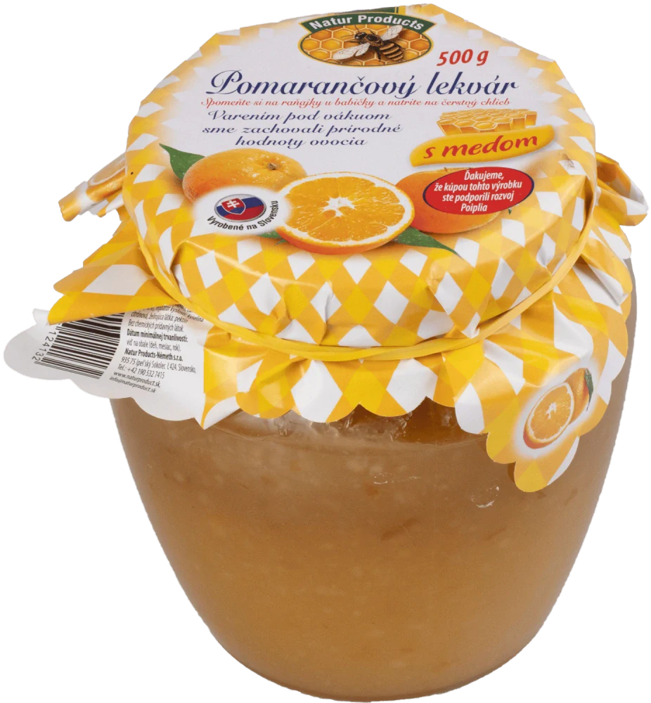 Pomerančový džem s medem 500g